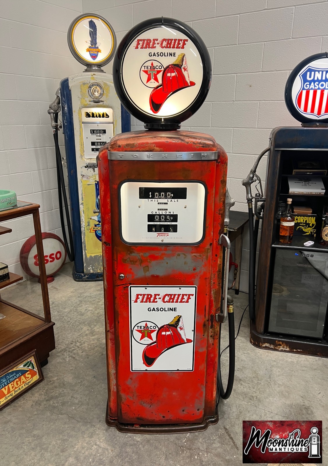 Rustoration 1950’s TEXACO Fire Chief Tokheim 300 Gas Pump