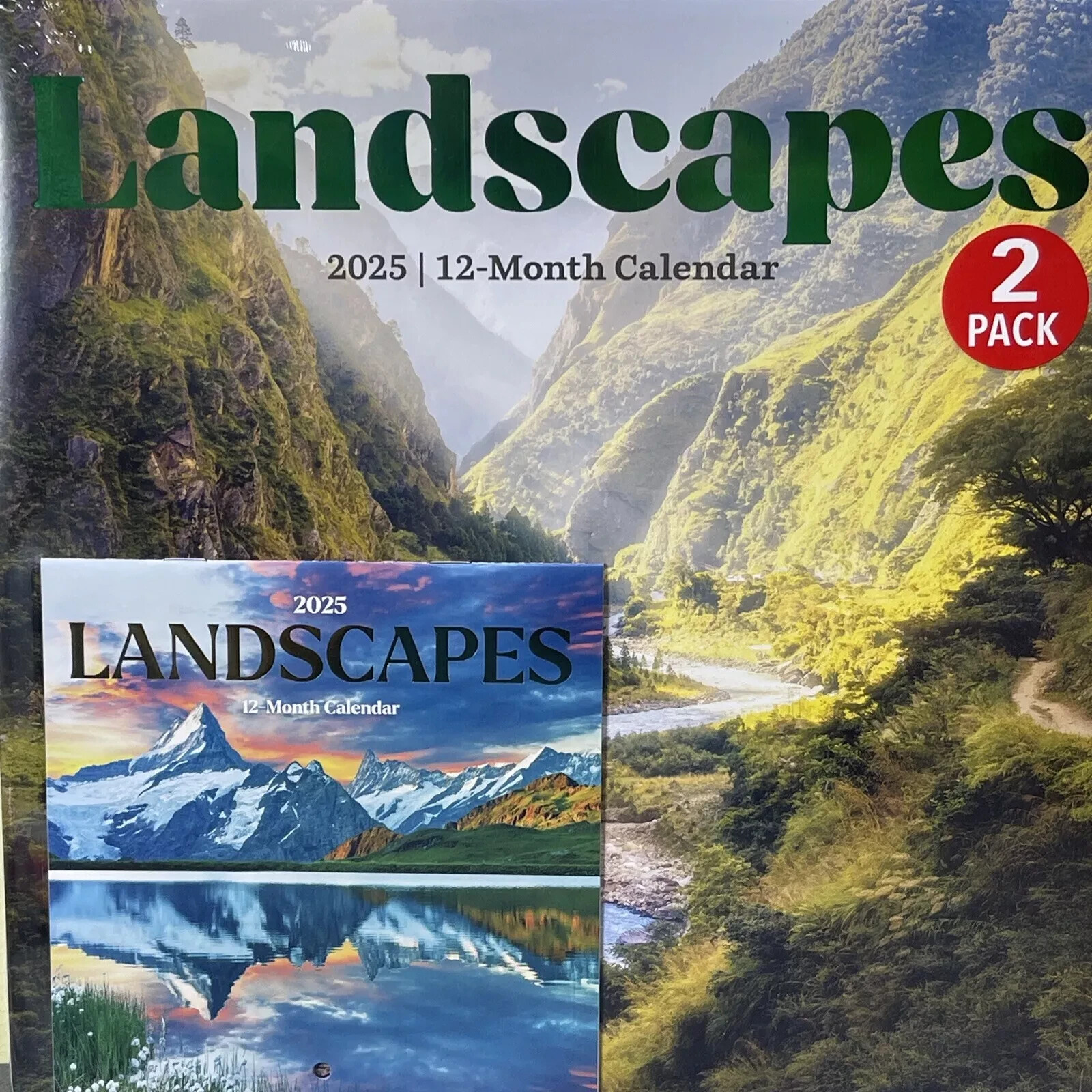 2025 Beautiful Landscapes 12 Month Wall Calendar 12\