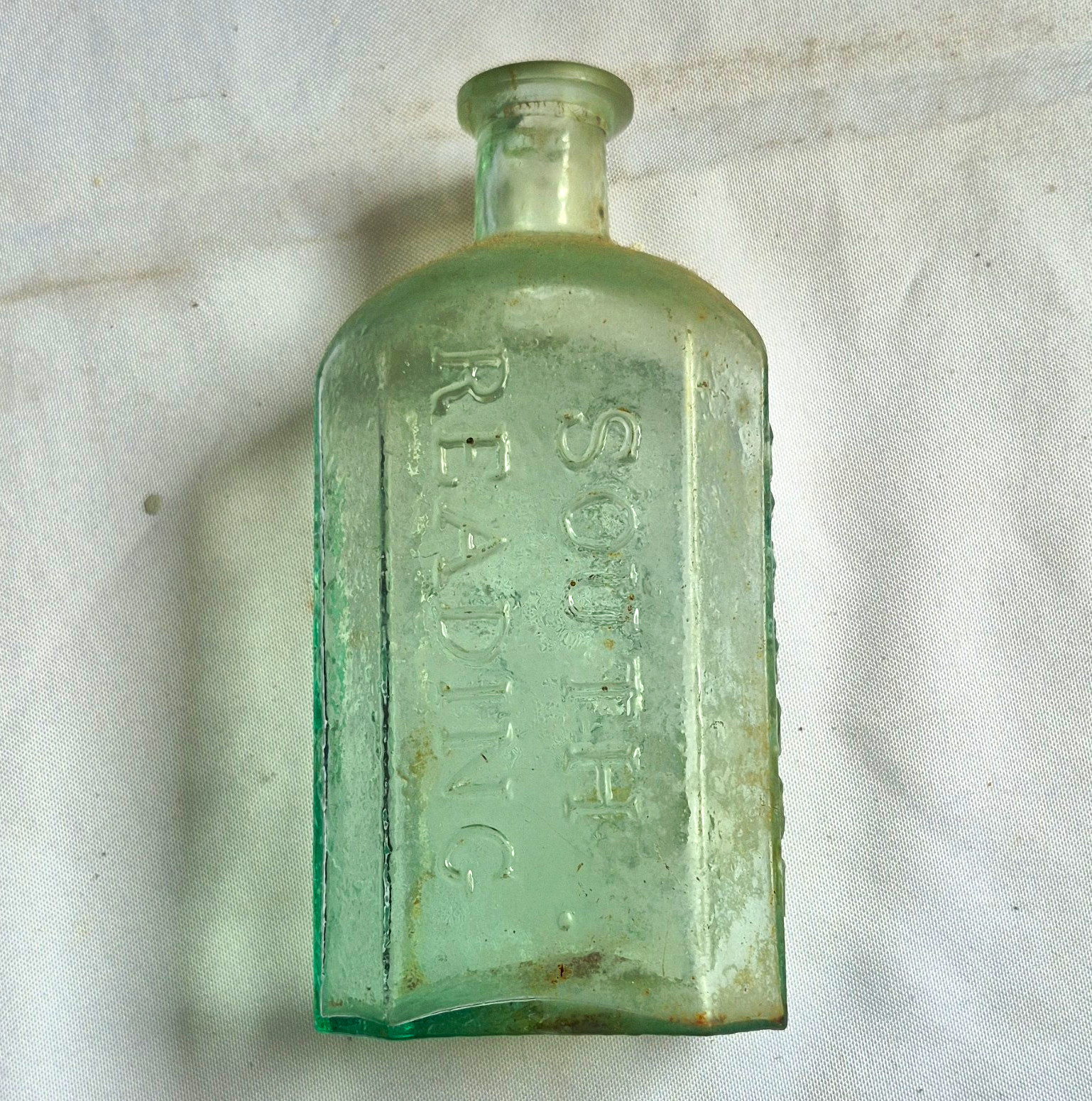 Antique Clear Embossed Bitters Bottle S.O. Richardson South Reading Mass