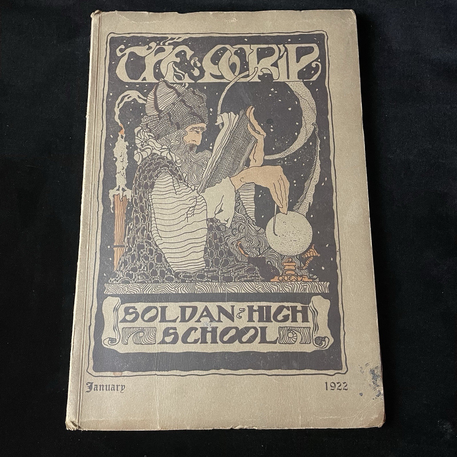 Vintage 1922 Soldan High School Yearbook The Scrip St Louis Missouri Art Nouveau