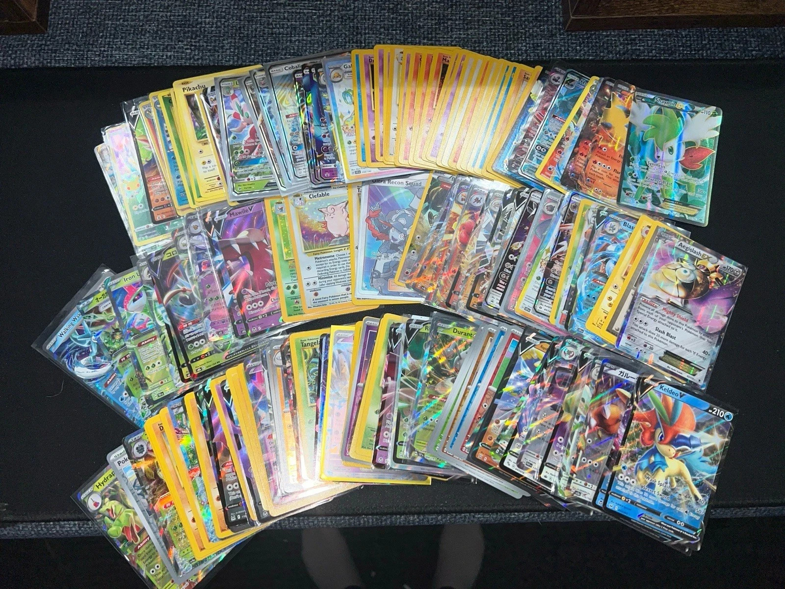 Pokémon TCG Bulk Card Lot - 100 (Featuring HOLO/ REVERSE HOLO +5 Double Rare)