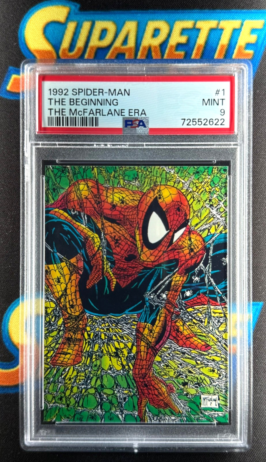 1992 The McFarlane Era Spider-Man The Beginning PSA 9