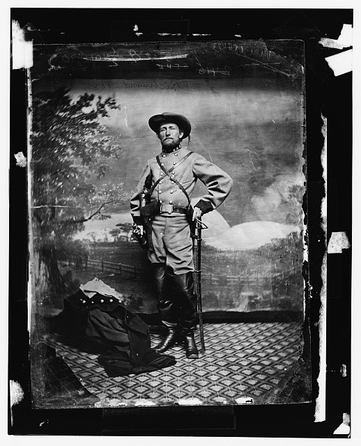 Photo:Col John S Mosby CSA Confederate Officer 1860s Studio Portrait