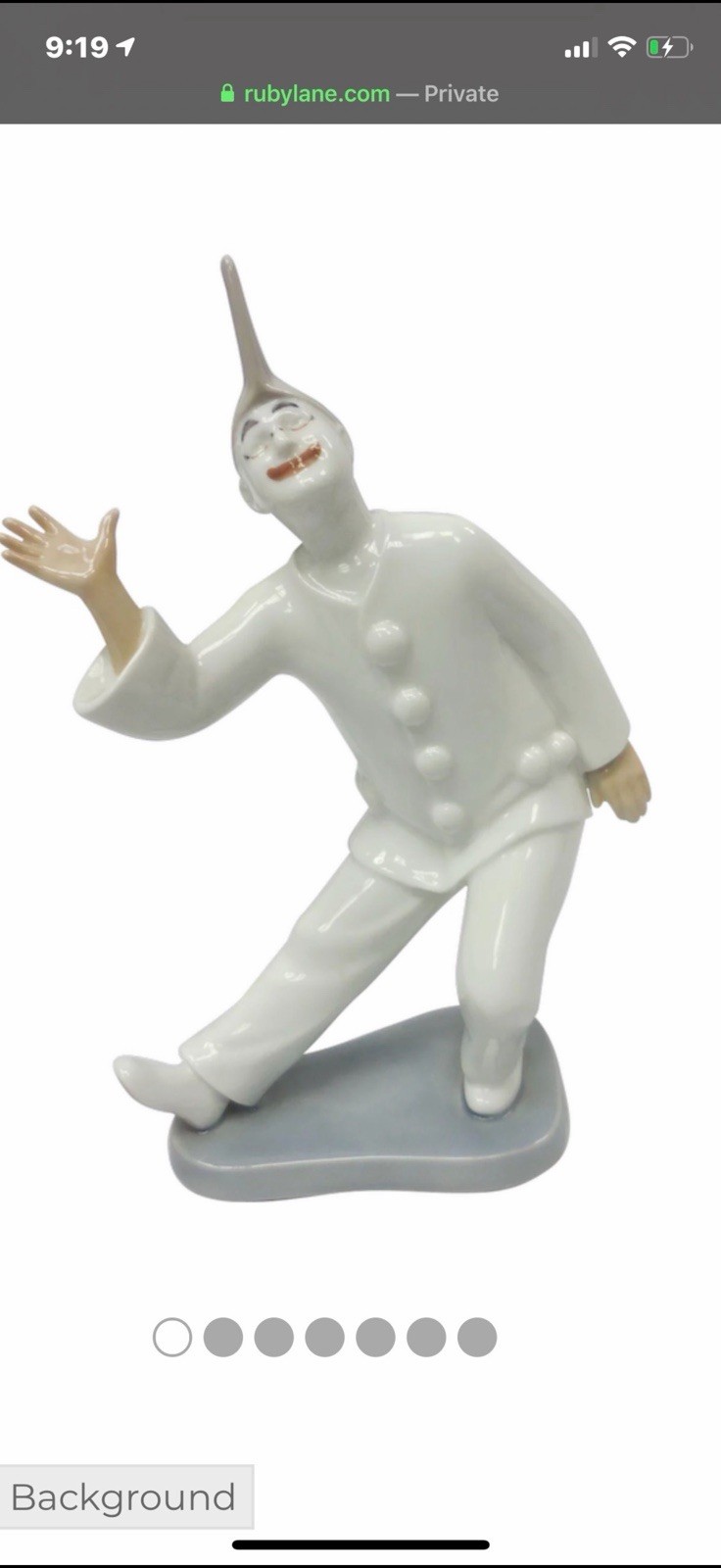 ~Bing&Grondahl*Vintage*Mime*Pierrot*Porcelain *Figurine #2353
