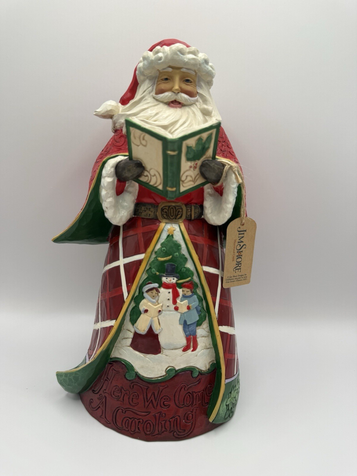 JIM SHORE 2022 HERE WE COME A CAROLING SONG SANTA SERIES #16 FIGURINE NEW