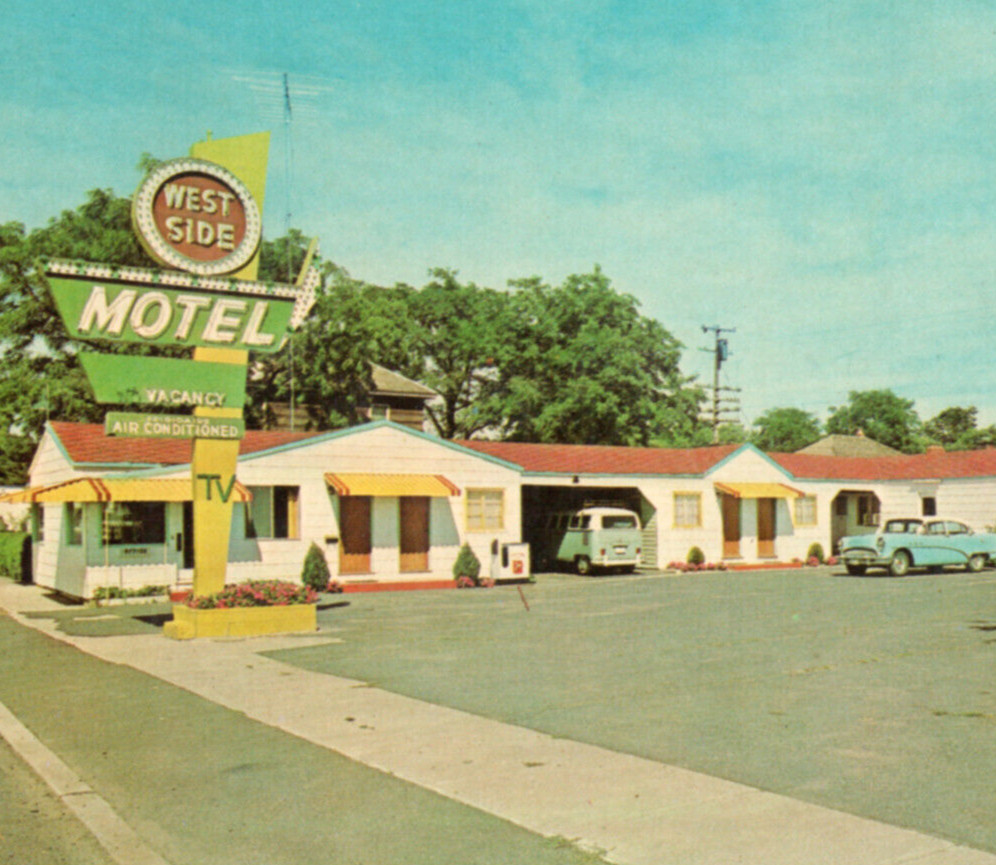 Ritzville WA Washington West Side Motel Postcard