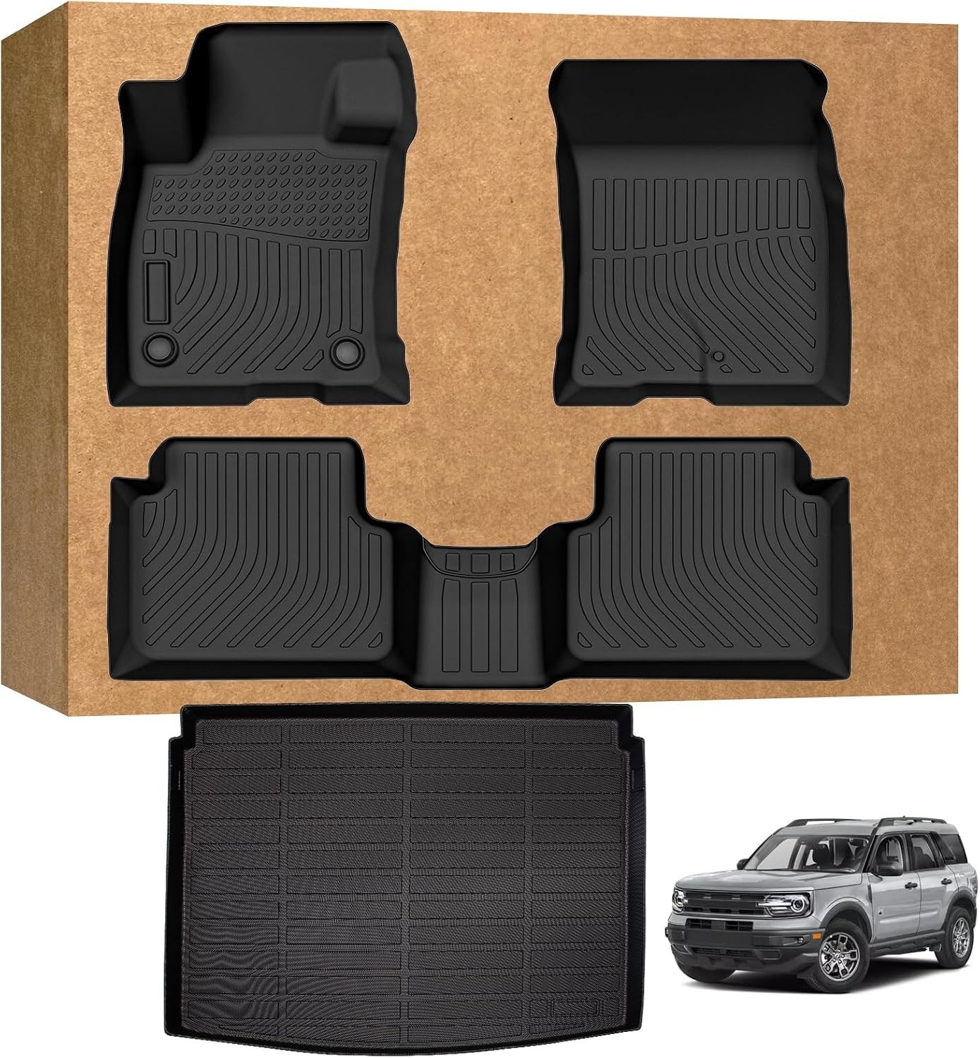 Floor Mats for Ford Bronco Sport 2021-2026 (Only for Sport Fuel Version) | TPE..