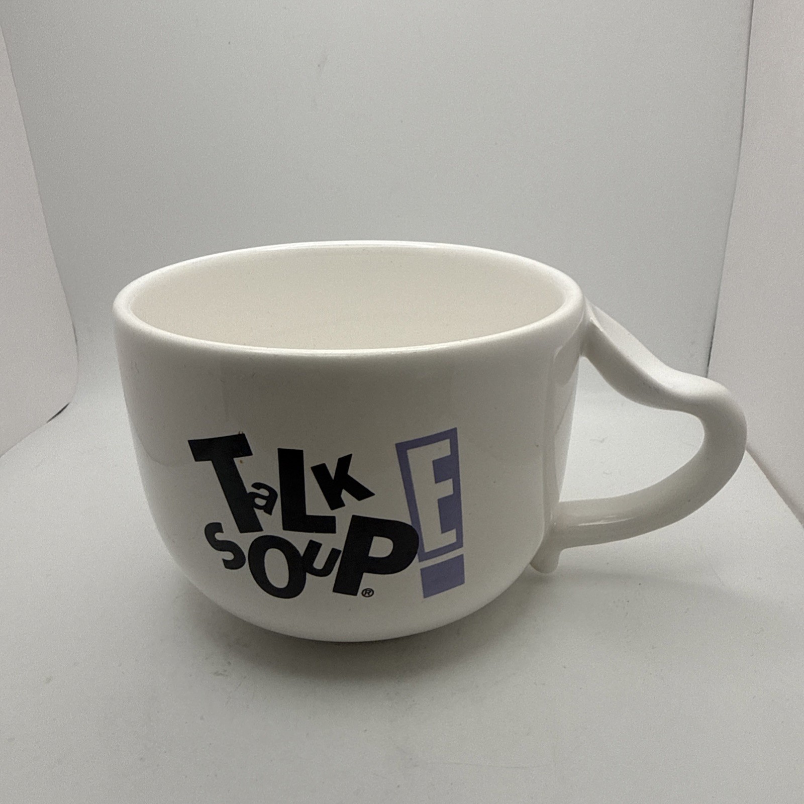 VTG Talk Soup Large Mug 18 oz E Entertainment Network Ceramic White Greg Kinnear