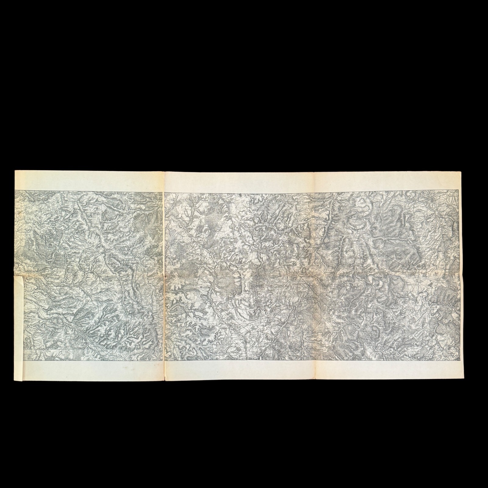 RARE World War I Gondrecourt Area, Condé-en-Barrois Area, Vaucouleurs Area Map