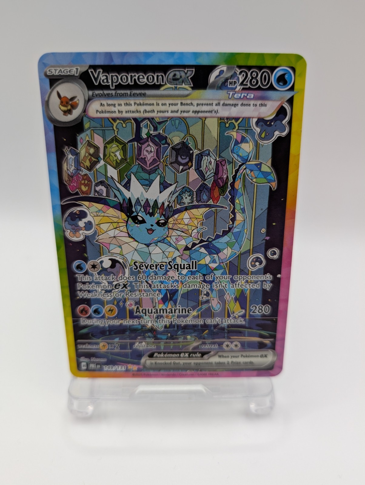 Vaporeon ex 149/131 Prismatic Evolutions Holo