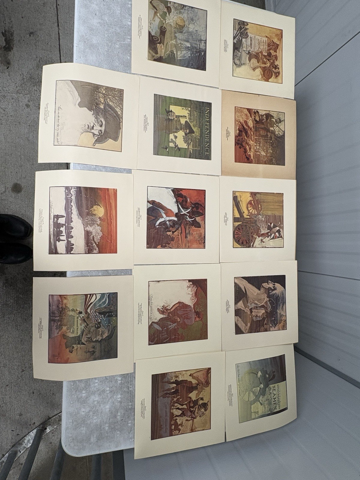 Lapsley 1976 Bicentennial Revolutionary War Print Set - 1776 History Collection