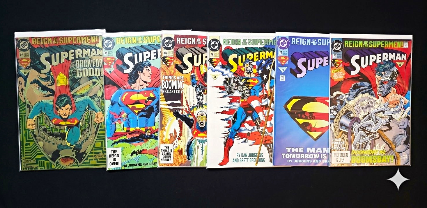 DC Comics Superman Reign of the Supermen Mixed Lot Dan Jurgens Breeding