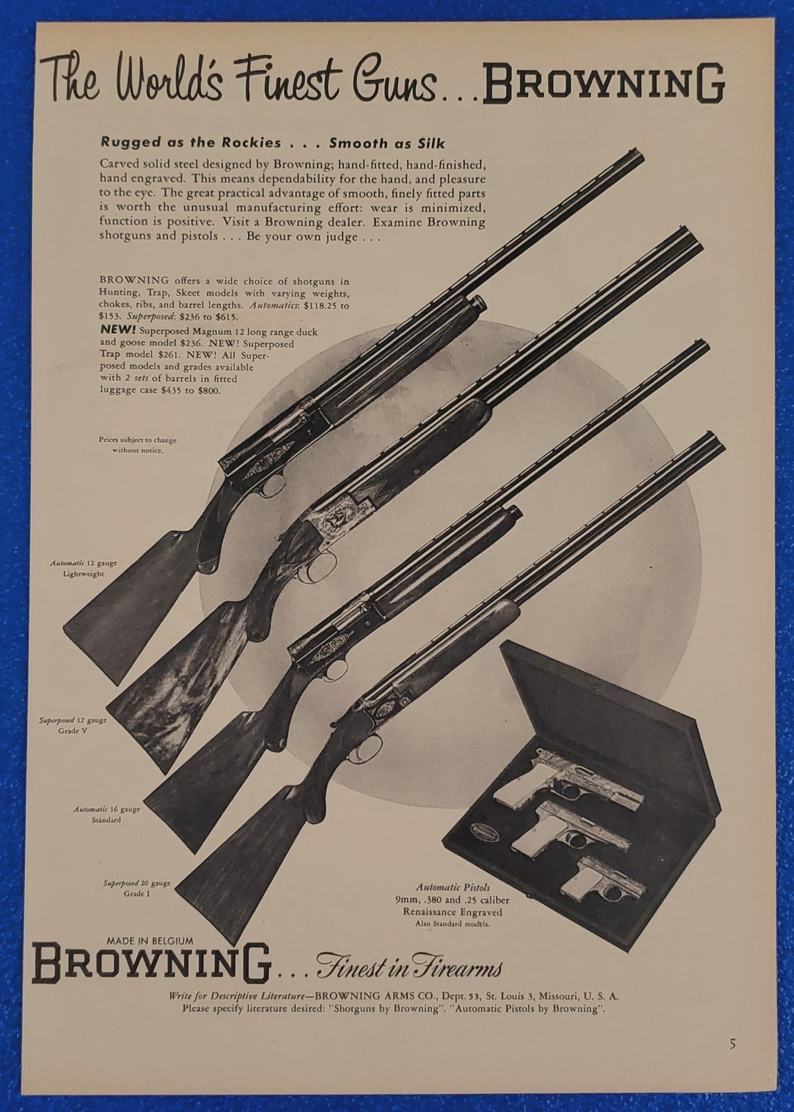 1954 BROWNING FIREARMS 