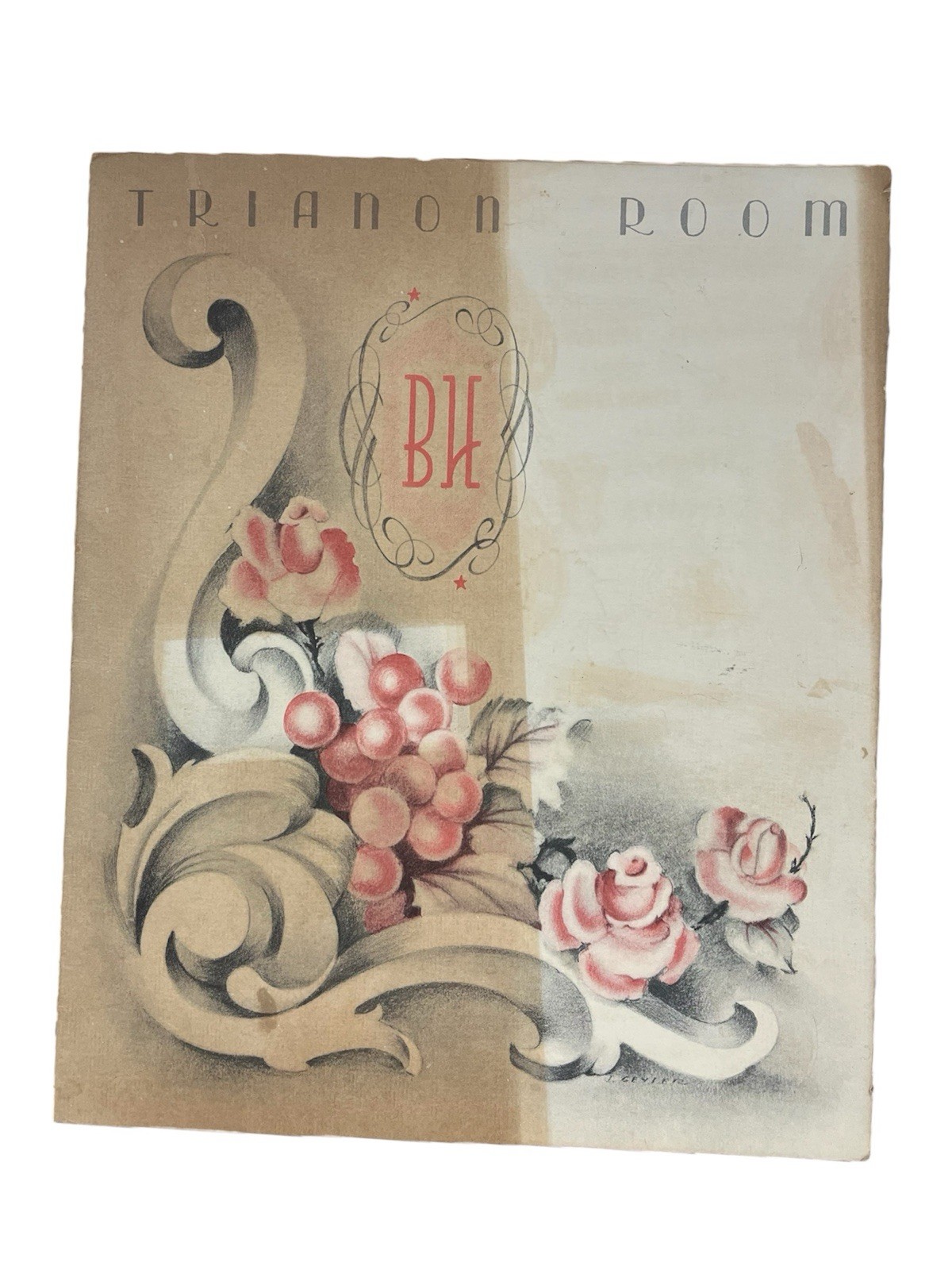 Original Beverly Hills Supper Country Club Trianon Room 1943 Menu Kentucky KY