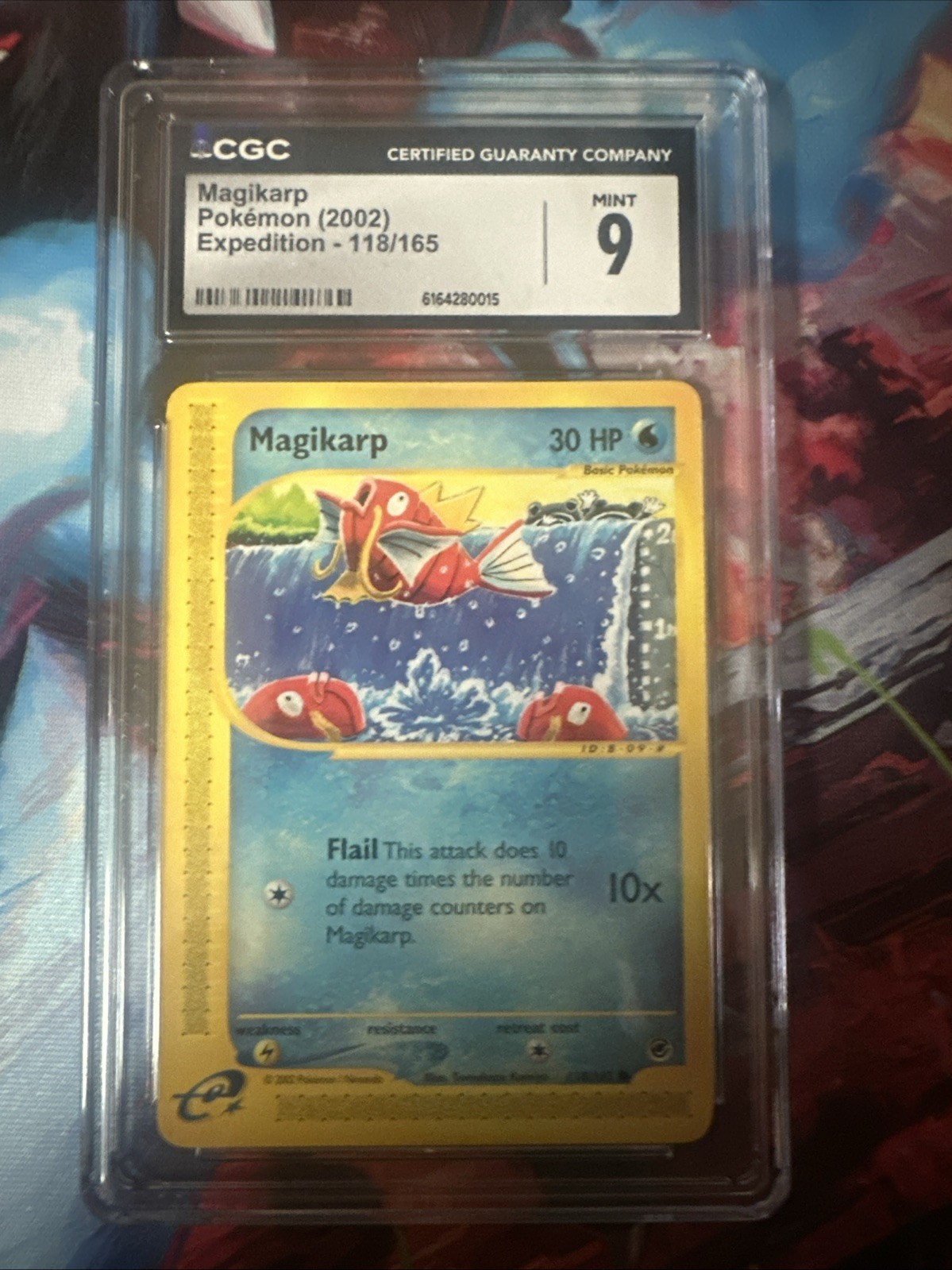 Magikarp 118/165 - CGC 9. Expedition (2002). ENG. Pokemon TCG.