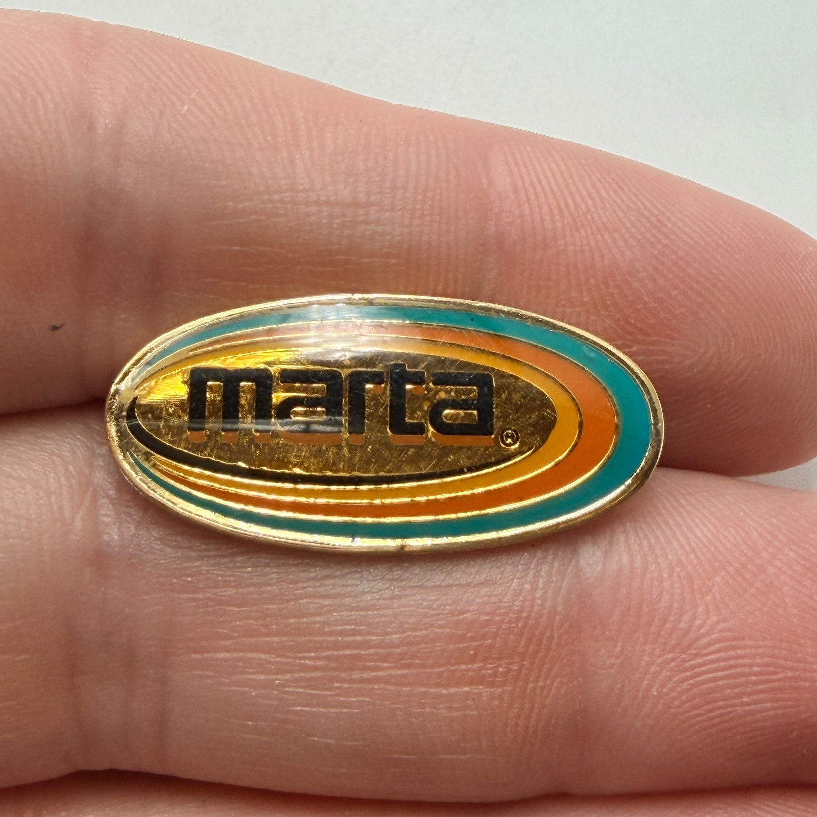MARTA Metropolitan Atlanta Rapid Transit Authority Lapel Pin Employee Hat Tack