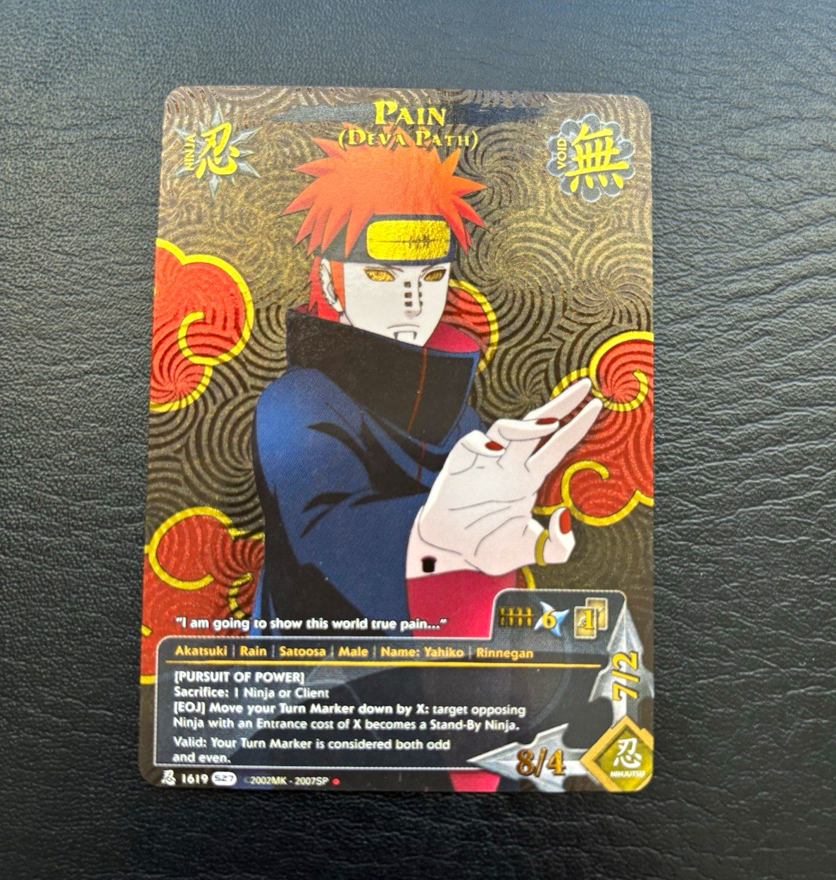 Bandai Naruto CCG Pain (Deva Path) #1619 2007 Hologram Card