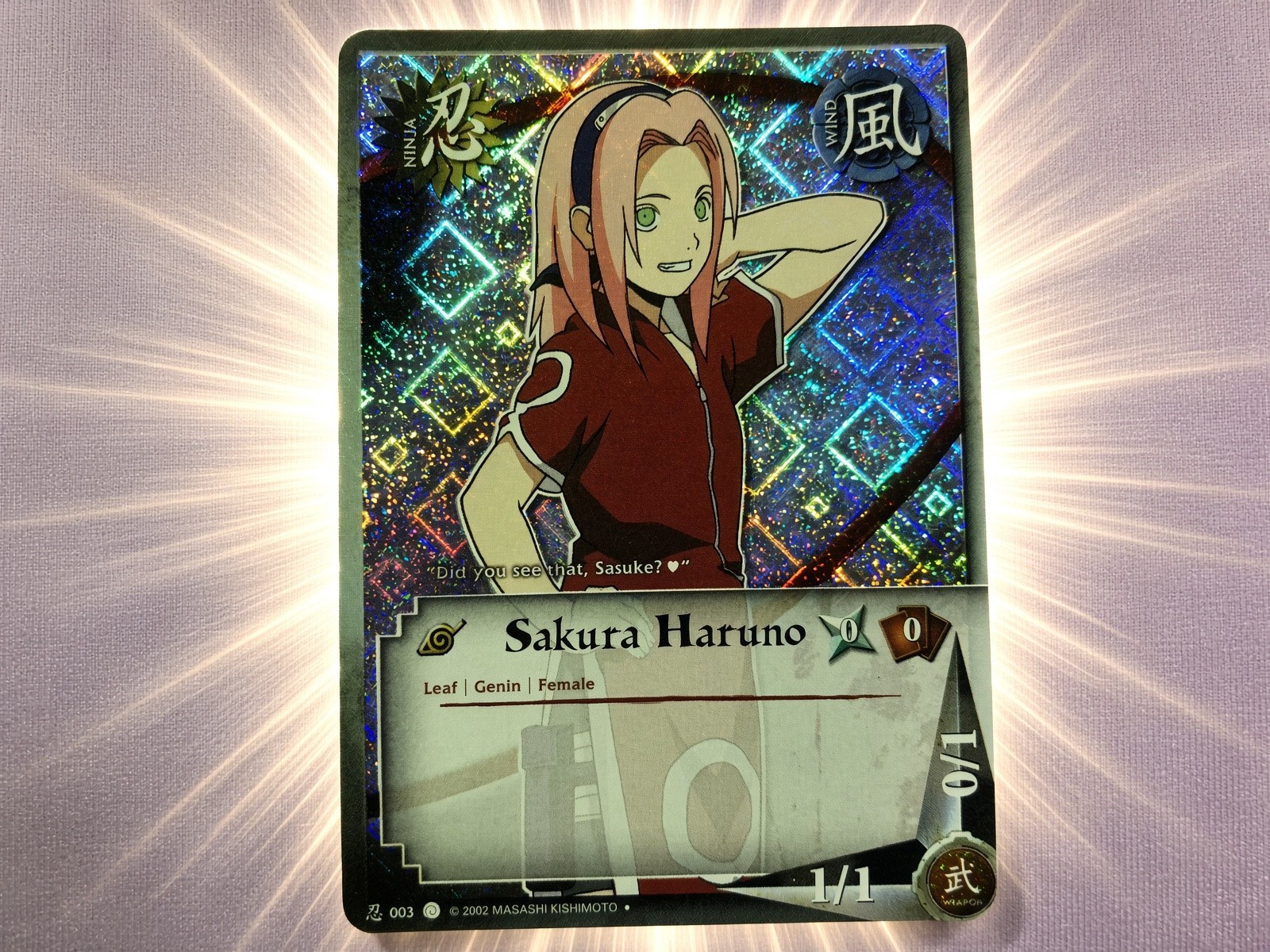 2006 Naruto CCG: The Path to Hokage Unlimited Sakura Haruno #N003 DIAMOND FOIL
