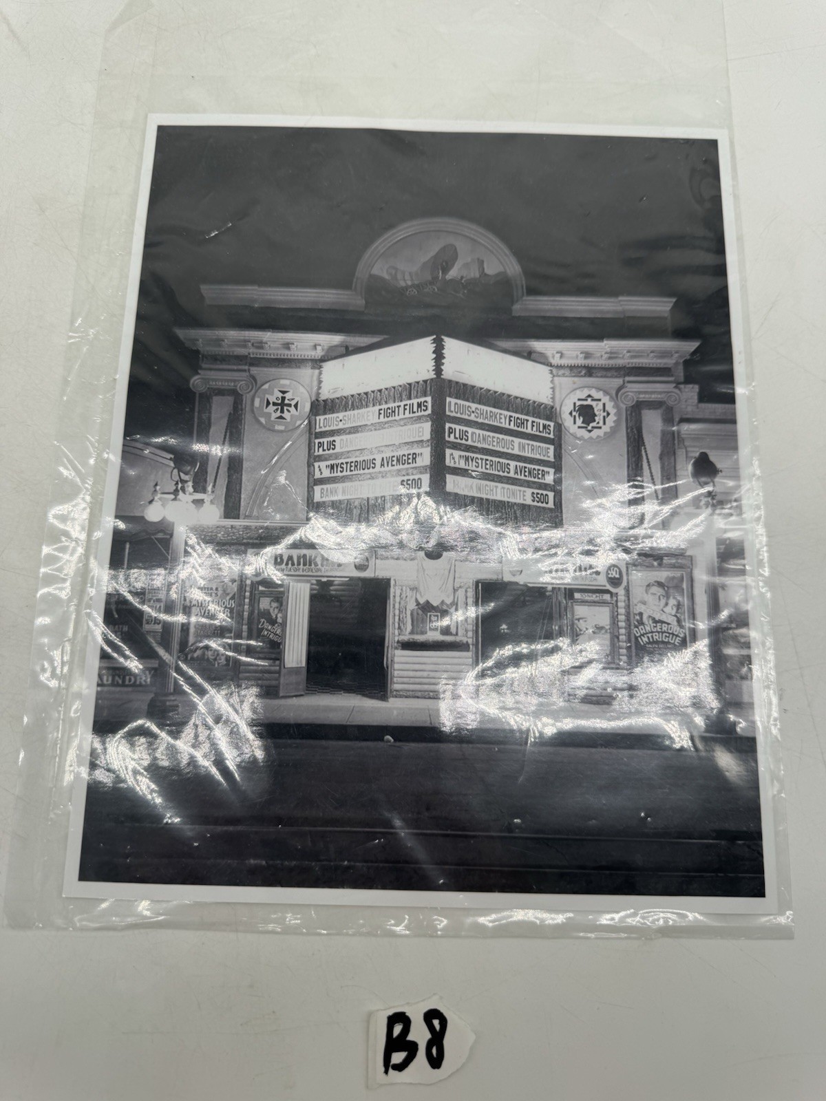 Historic Empress Theatre Marquee Photo Print Ephemera Louis-Sharkey Fight Films