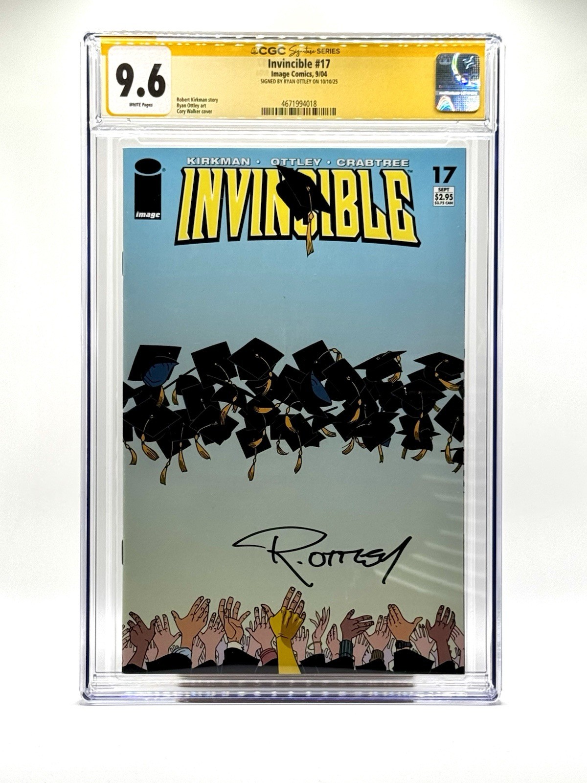 Invincible #17 CGC SS 9.6 Signed Ryan Ottley