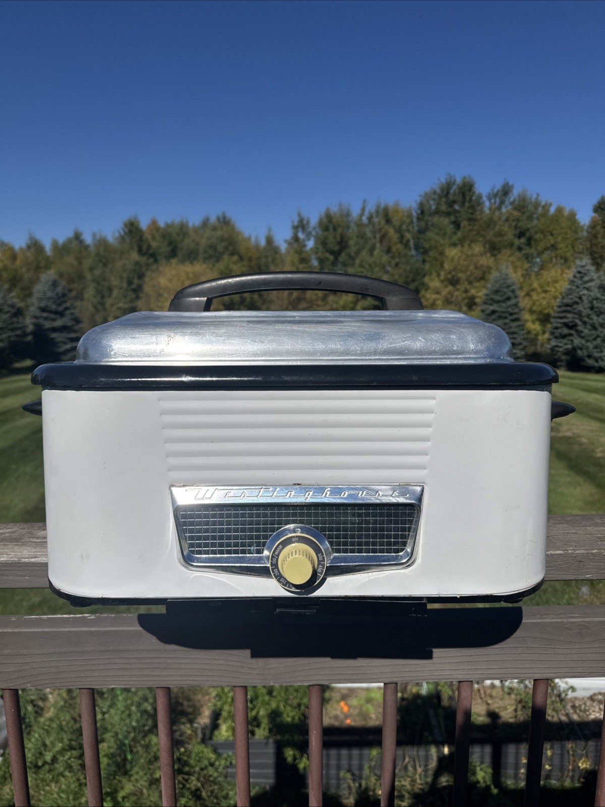 Vtg 1950s Westinghouse Roaster American Classic Tested NO RACK MCM USA 