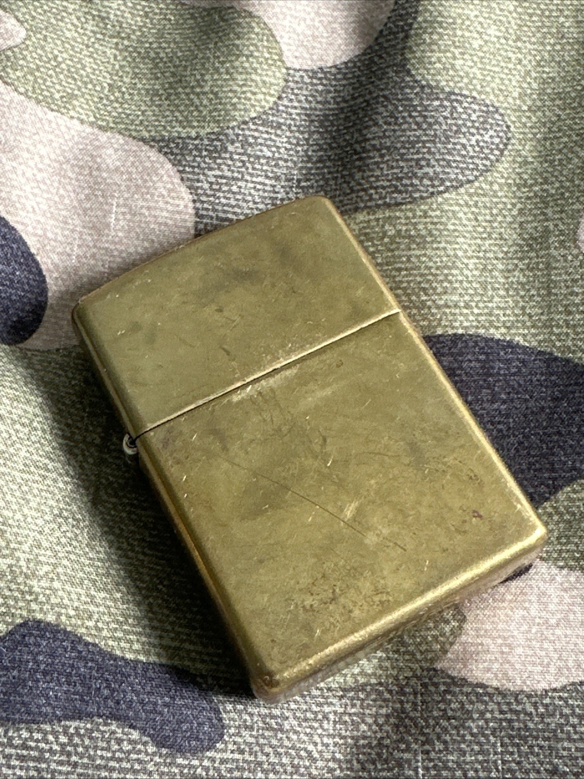1997 Vintage Zippo Lighter - Solid Brass - Made in Bradford, USA