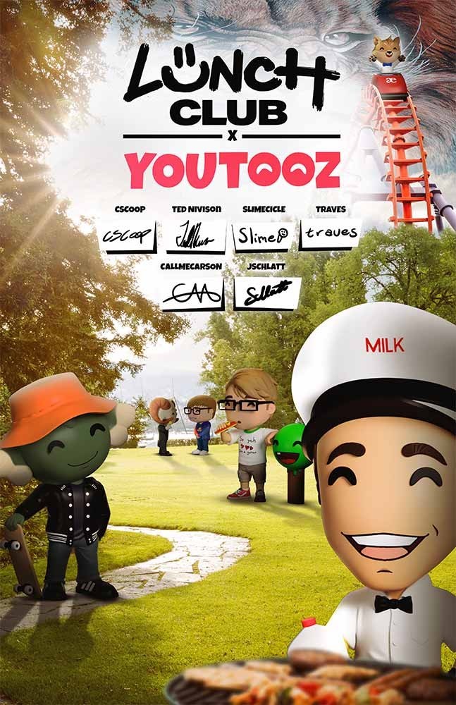 Lunch club X Youtooz signed poster (RARE MINT)