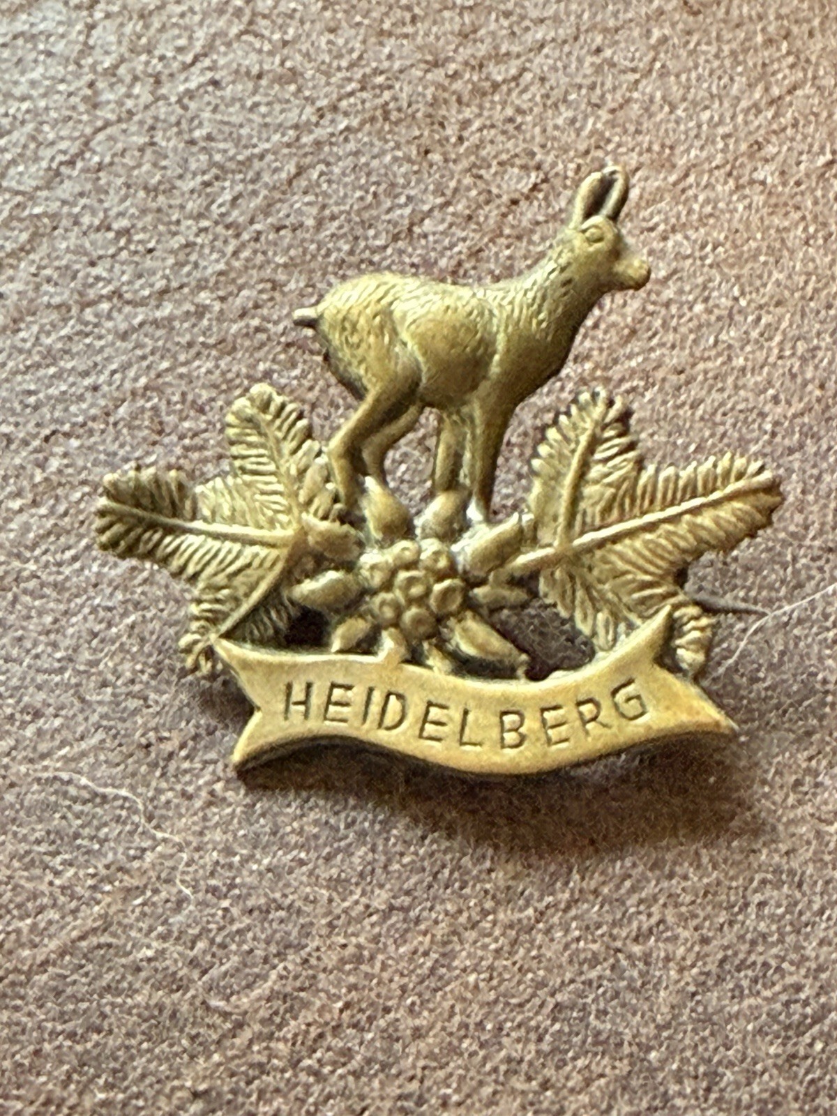 Vintage Heidelberg Germany Mountain Goat Pin