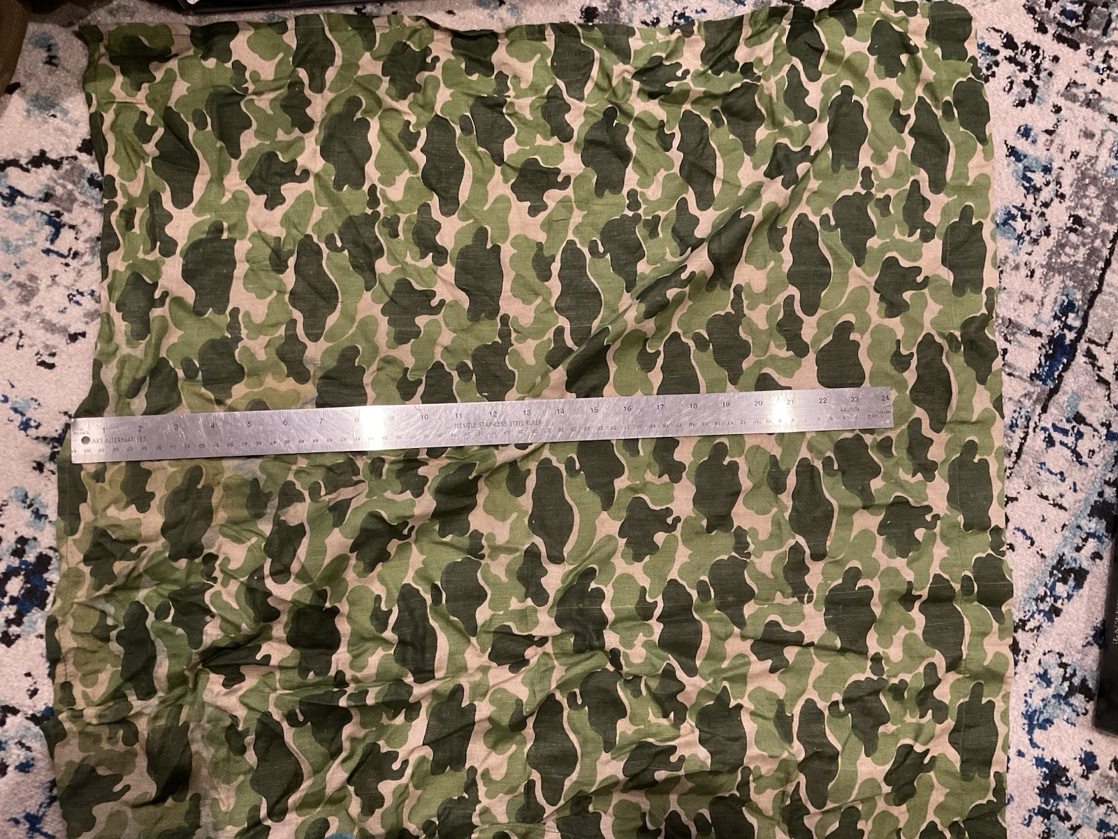 ORIGINAL 1960S MILITARY CAMO SHEET VIETNAM / KOREA