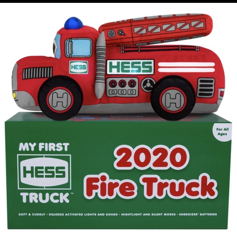 2020 HESS MY FIRST PLUSH FIRE TRUCK - COMES IN BOX BRAND NEW
