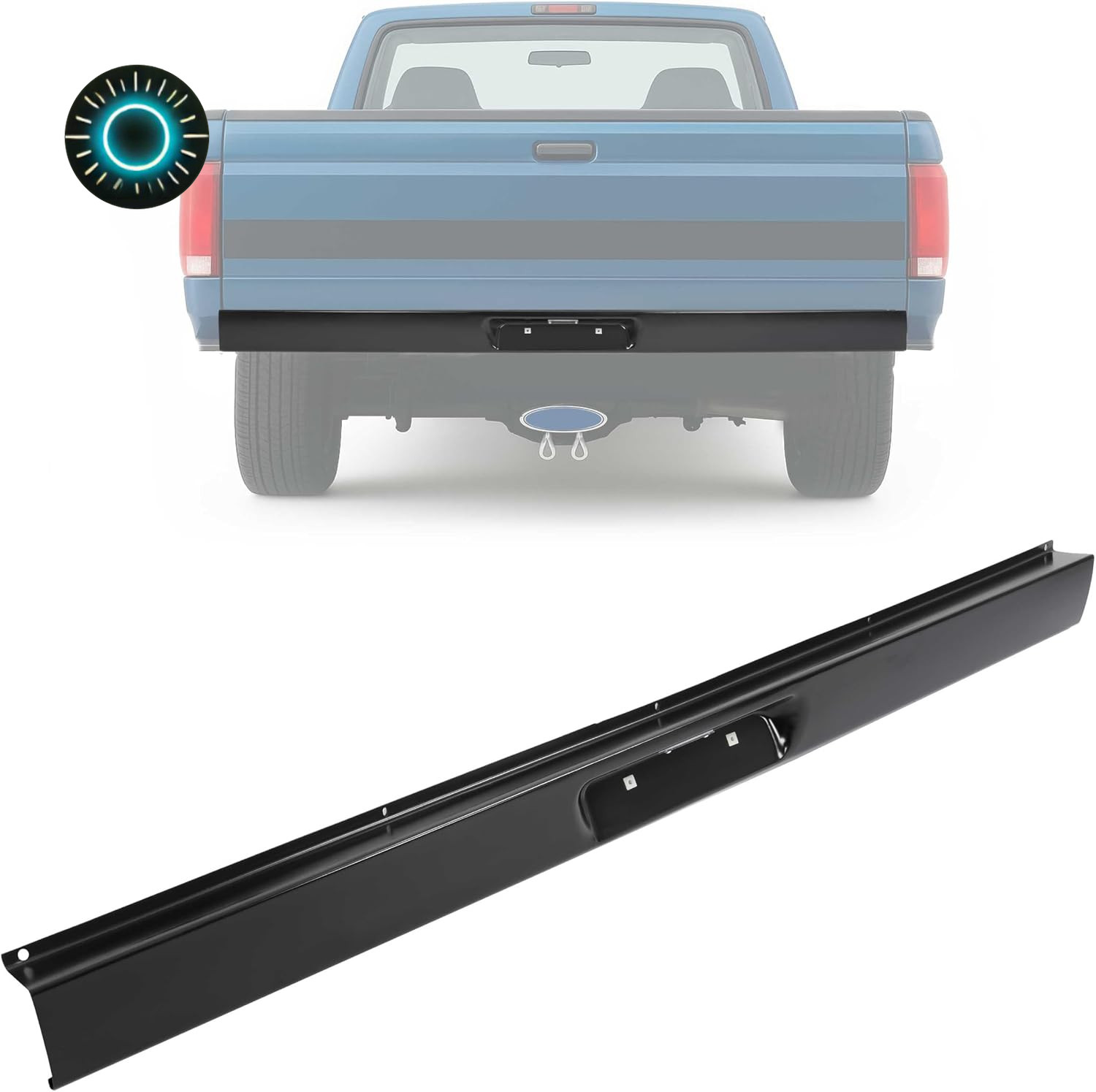 Rear Roll Pan Compatible with 1987-1996 F150 Styleside/Fleetside Bed
