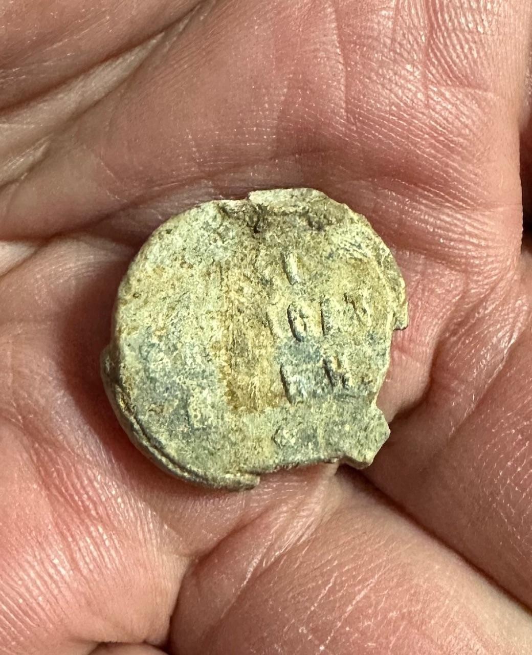 Pope Medieval Lead Papal Bulla Seal - Unknown Year / South Carolina Estate #D7
