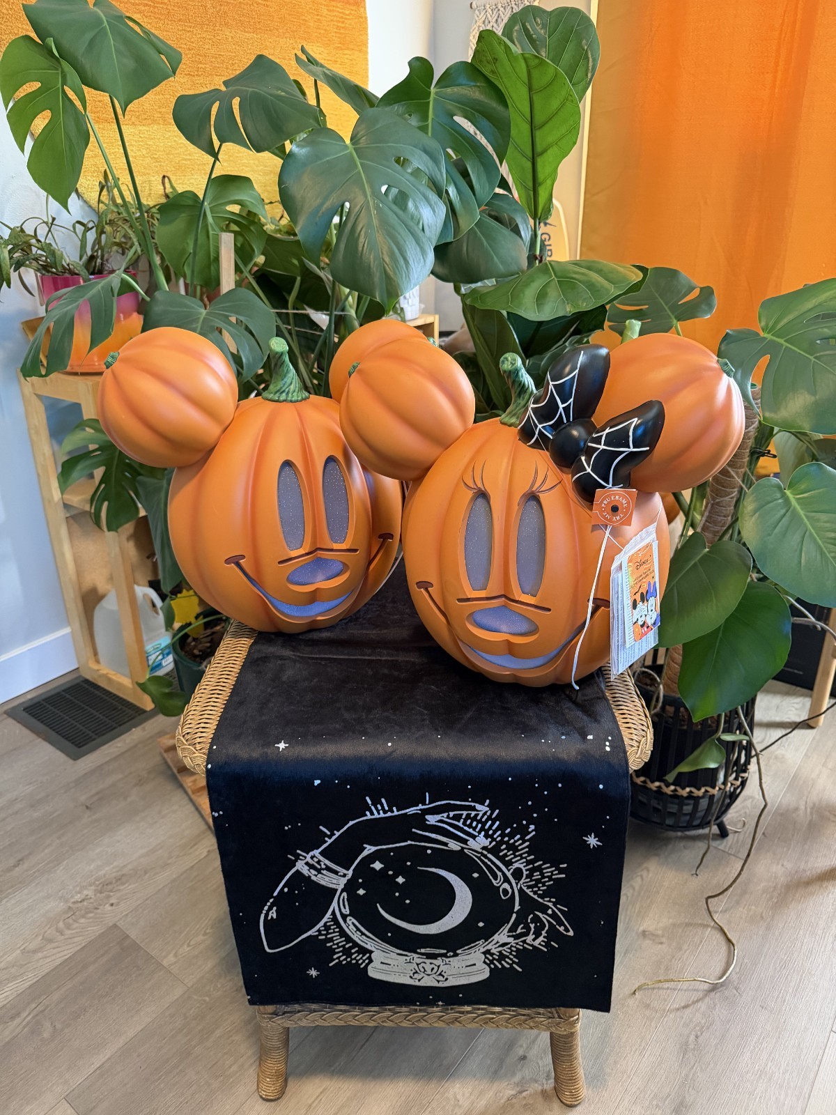 PAIR Disney 2026 Home Depot 14 inch LED Mickey & Minnie Mouse Pumpkin Light SET