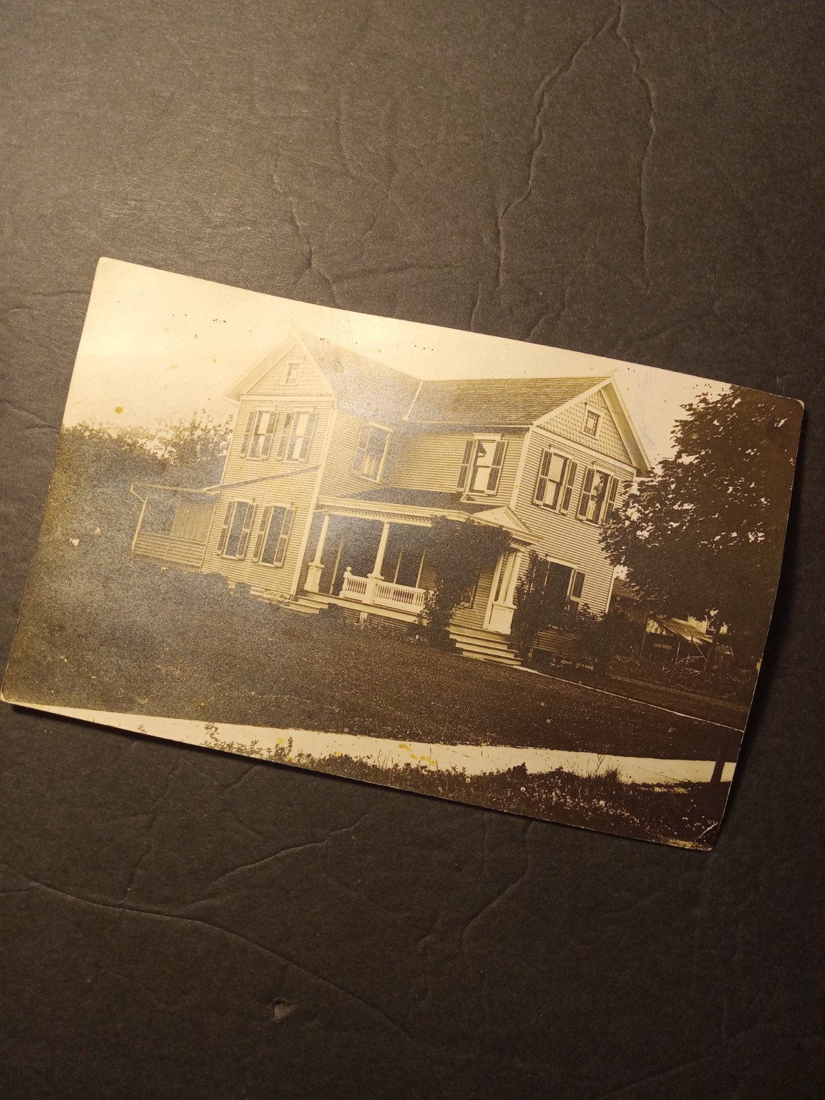antique photo postcard post card Germantown oh st john reformed church parsonage