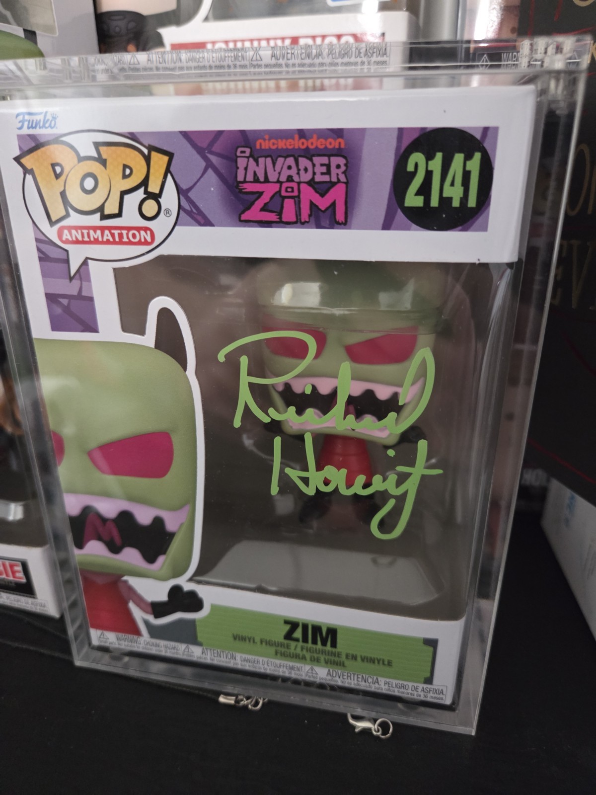 Funko Invader Zim Zim #2141 Autographed JSA Richard Horvitz GalaxyCon