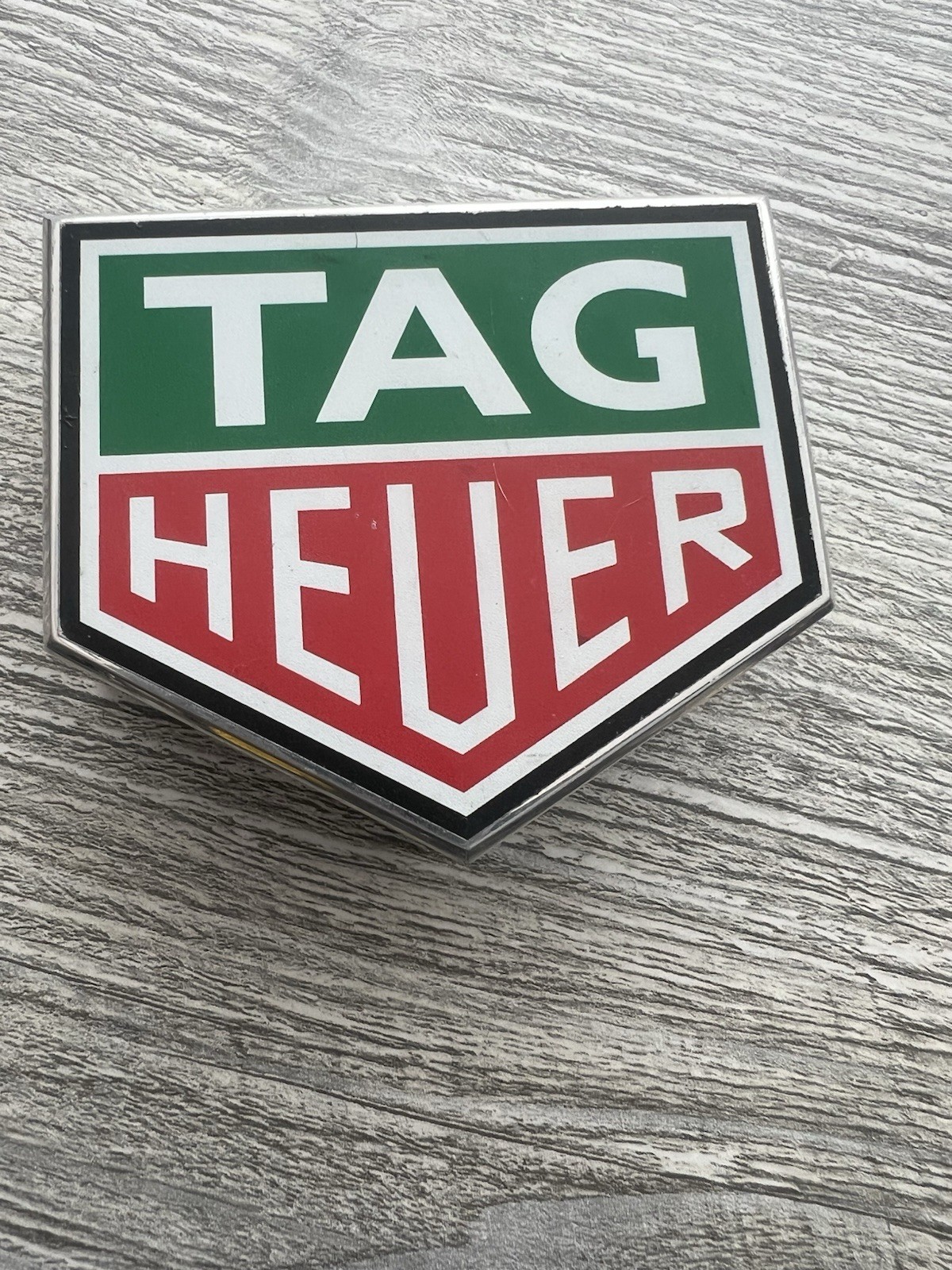 Tag Heuer dealer counter display logo stainless steel