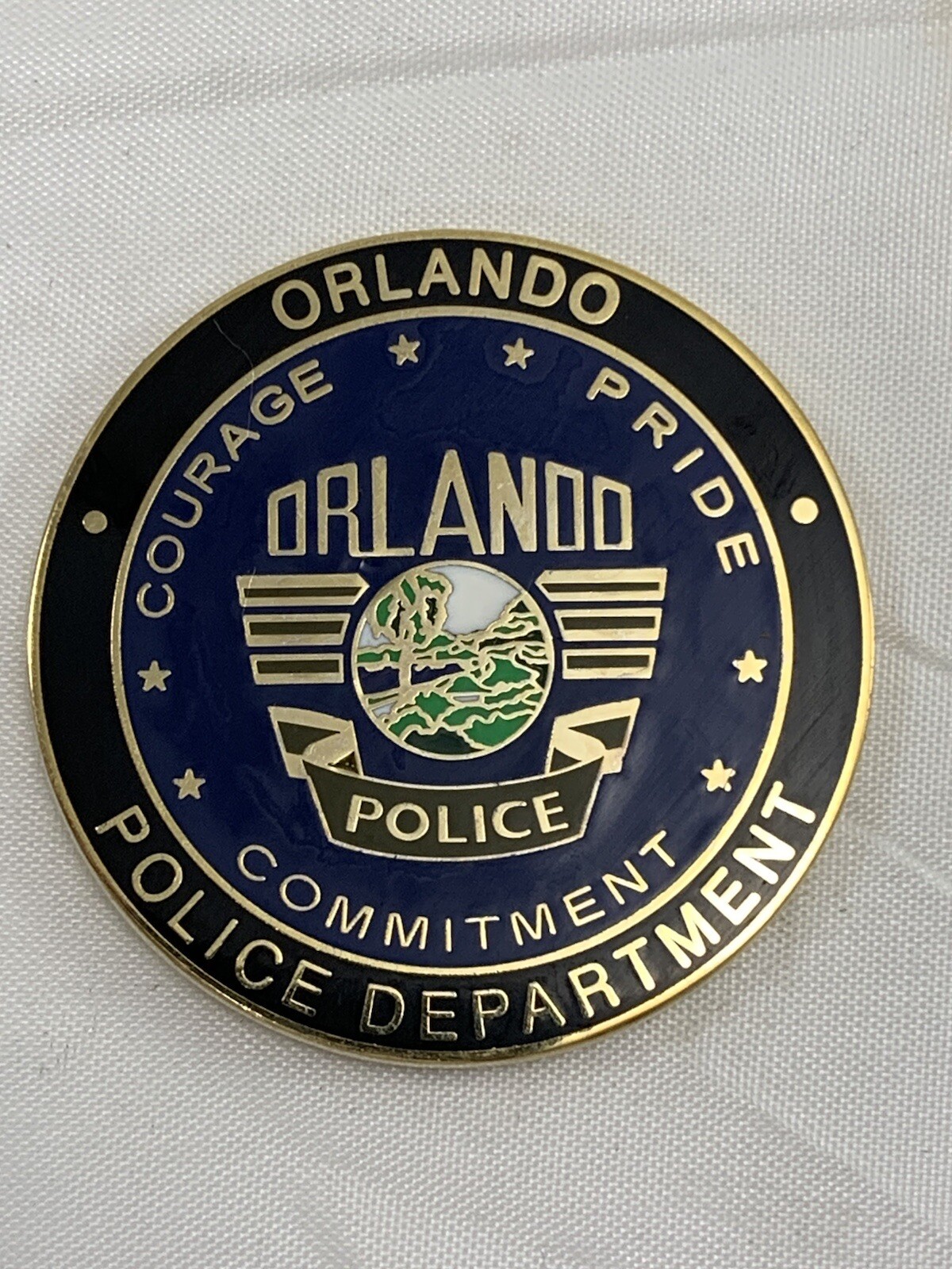 Orlando Police Department Patrol Car Challenge Coin Keeping Orlando Safe