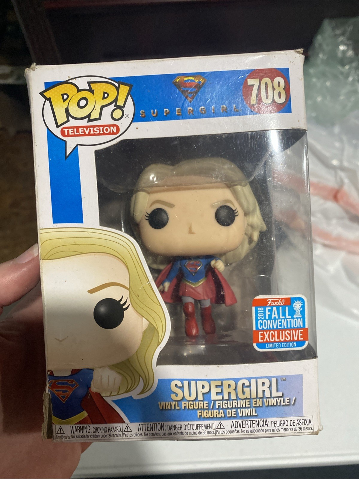 Funko Pop Television DC - Supergirl #708 - 2018 NYCC Fall Convention FLAWED BOX