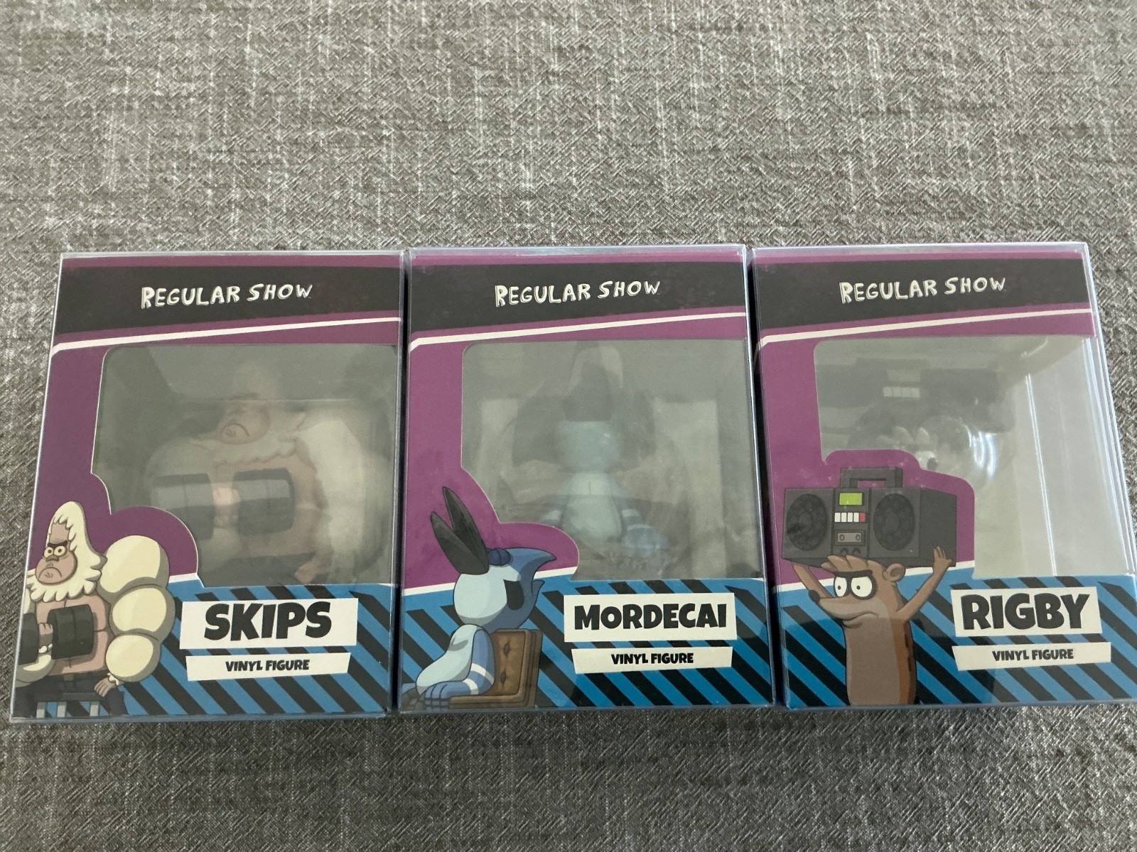 Brand new YouTooz x Regular Show Set Of 3 Rigby, Mordecai and Skips