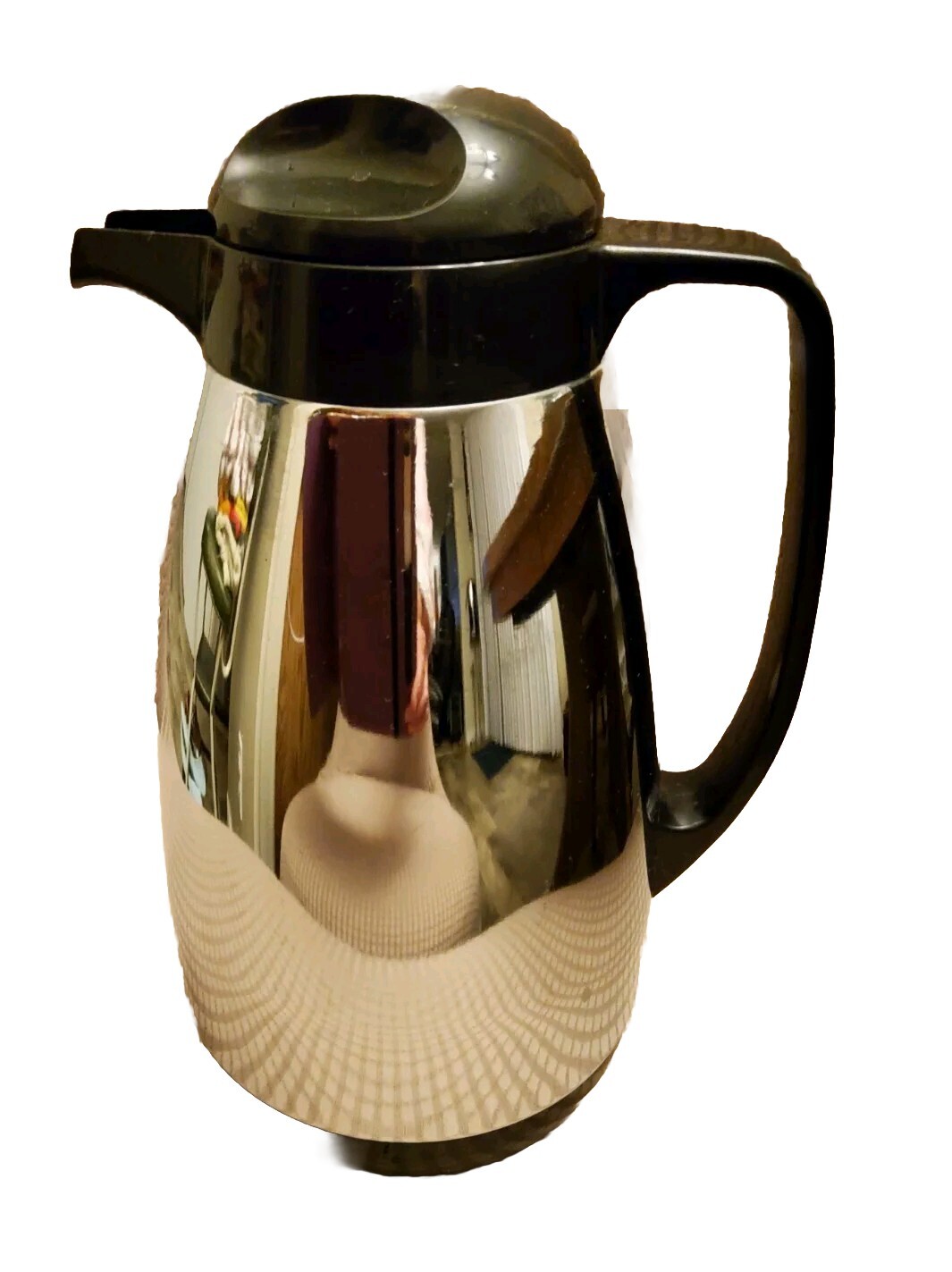Vtg WMF Vacuum Jug Retro Chrome Hot Cold Carafe Thermos Made in Japan 1 qt 