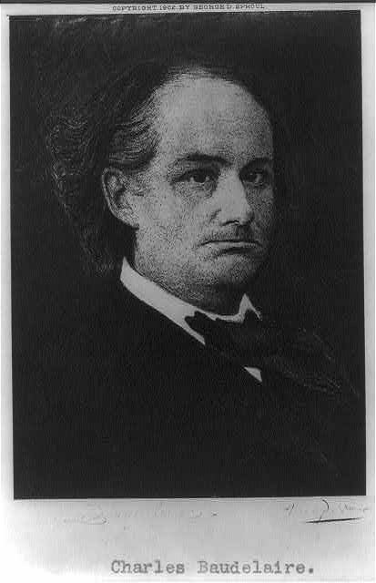 Photo:[Charles Baudelaire, bust portrait, maturity]