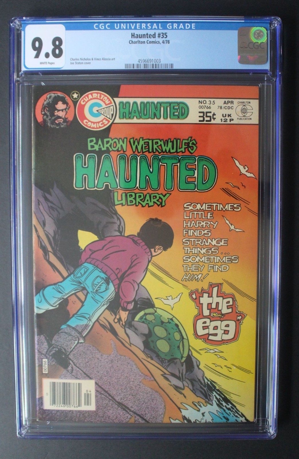 Haunted #35 JOE STATON Charlton 1978 Nicholas Alascia Newton TOM SUTTON CGC 9.8