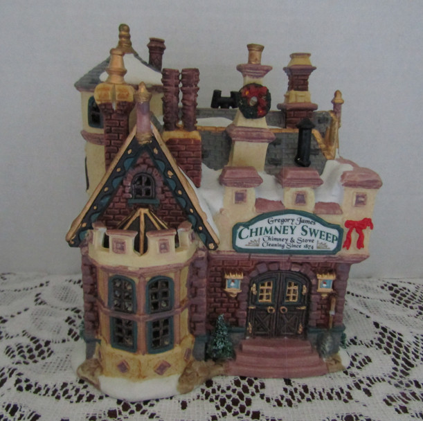 Vtg. Lemax Caddington Village Lighted Porcelain \