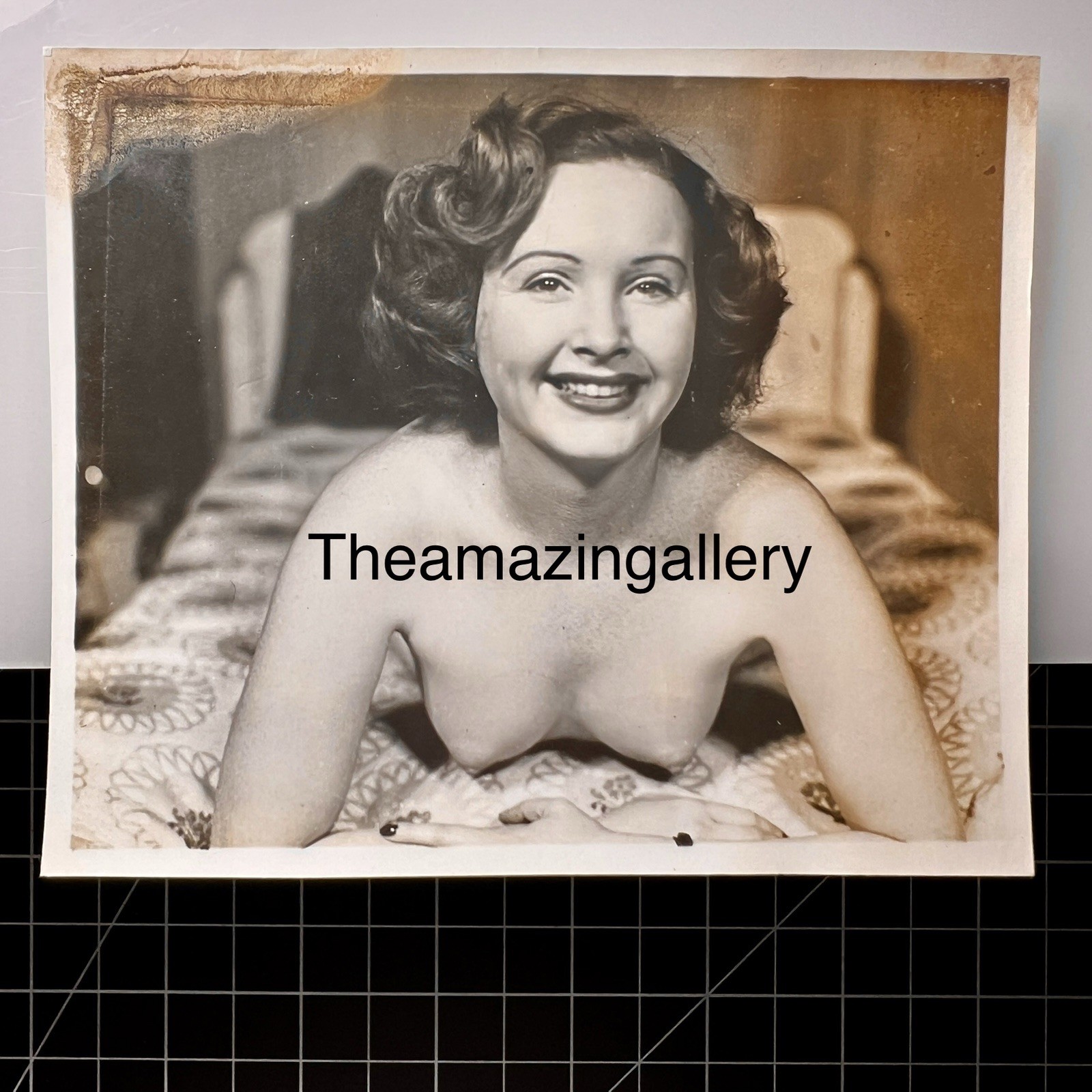 Vintage 1950's Girlie PIN UP Photo Risque B&W Original Nude #547