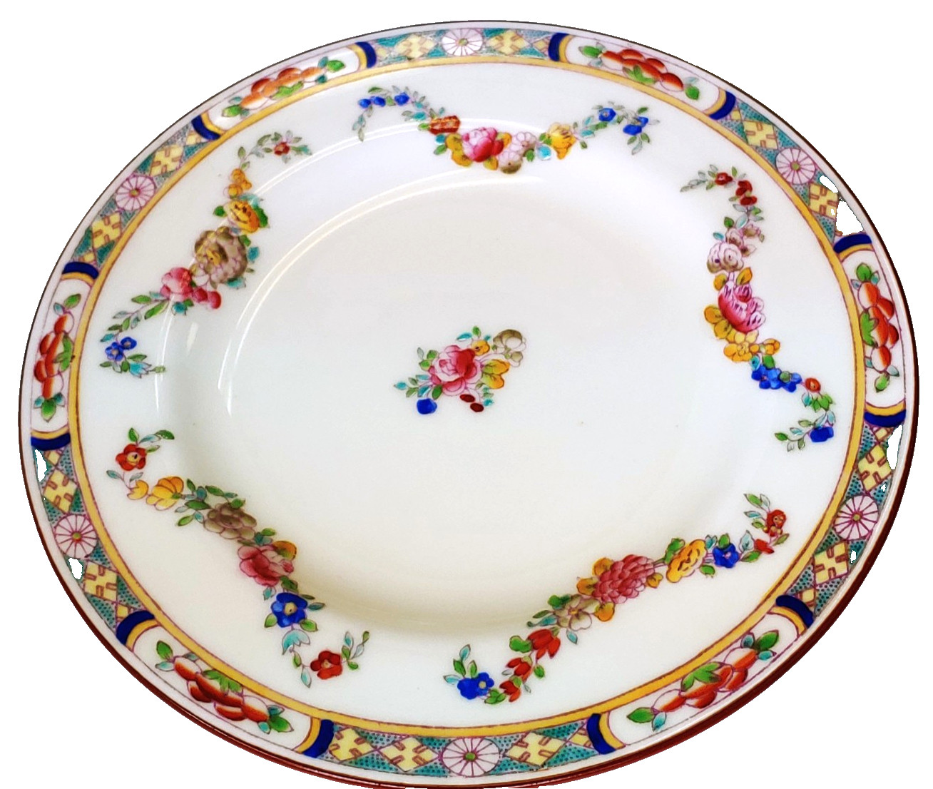 Antique Minton China Rose Bread Plate  6 inch Replacement Dishes Bone China