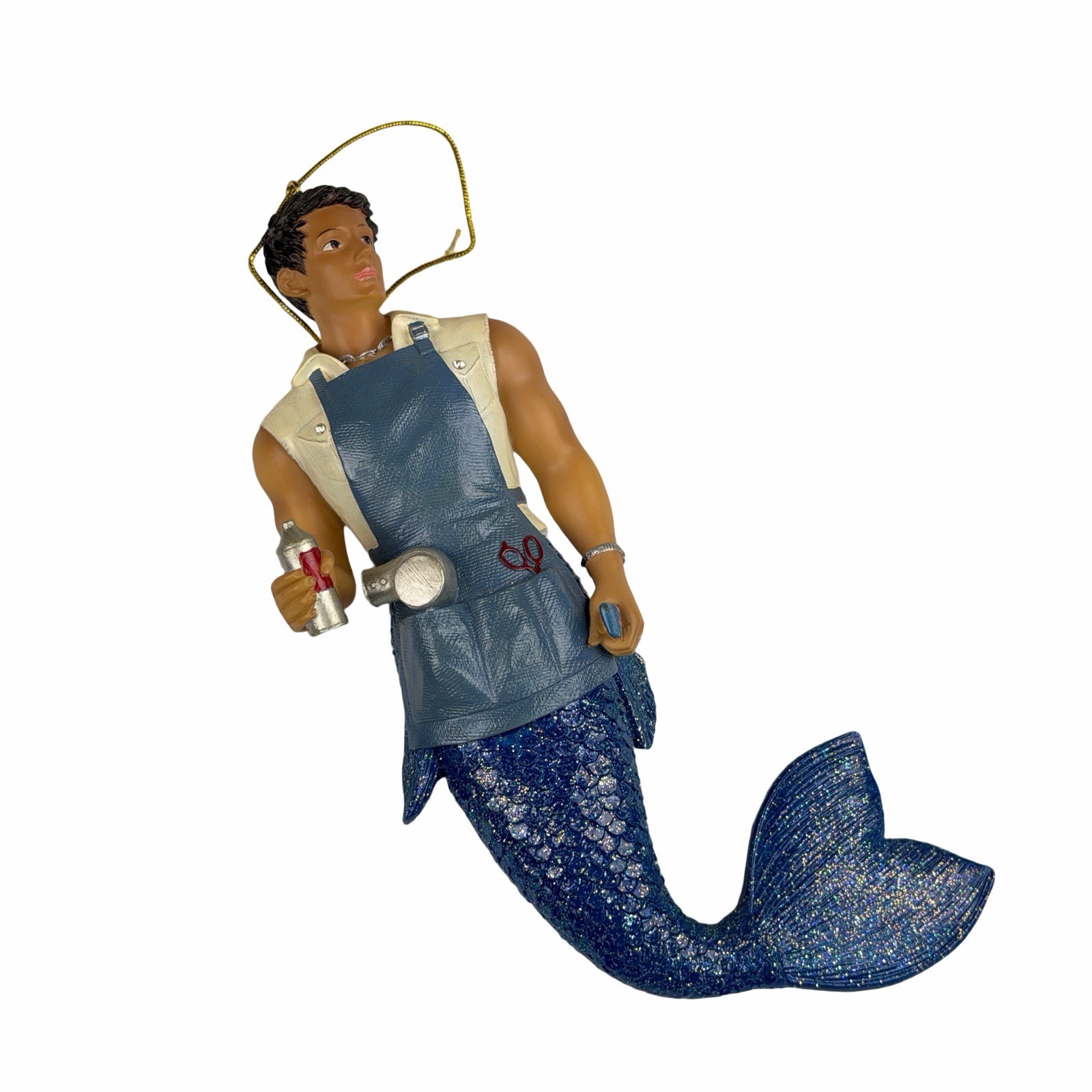 RARE December Diamonds Merman Ornament, Rare - Bruce “the Barber”  - No Box