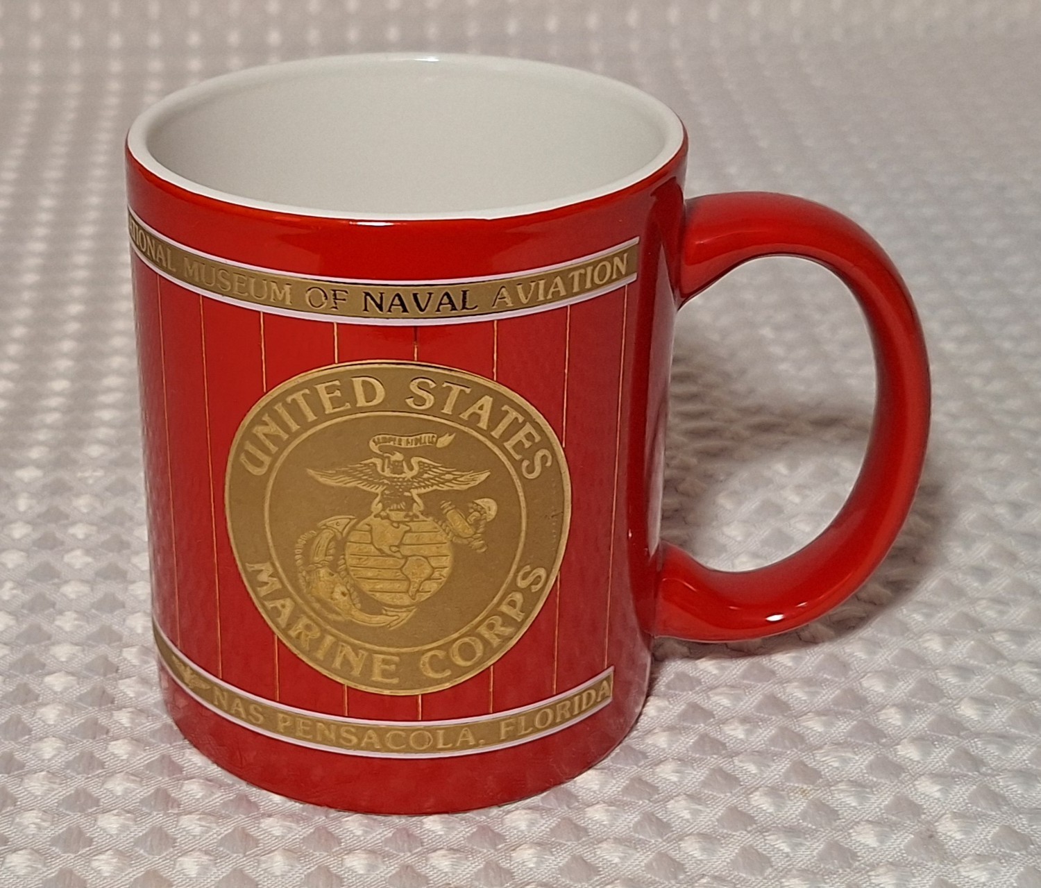 National Museum Of Naval Aviation Pensacola Florida Souvenir Coffee Mug Cup Gold
