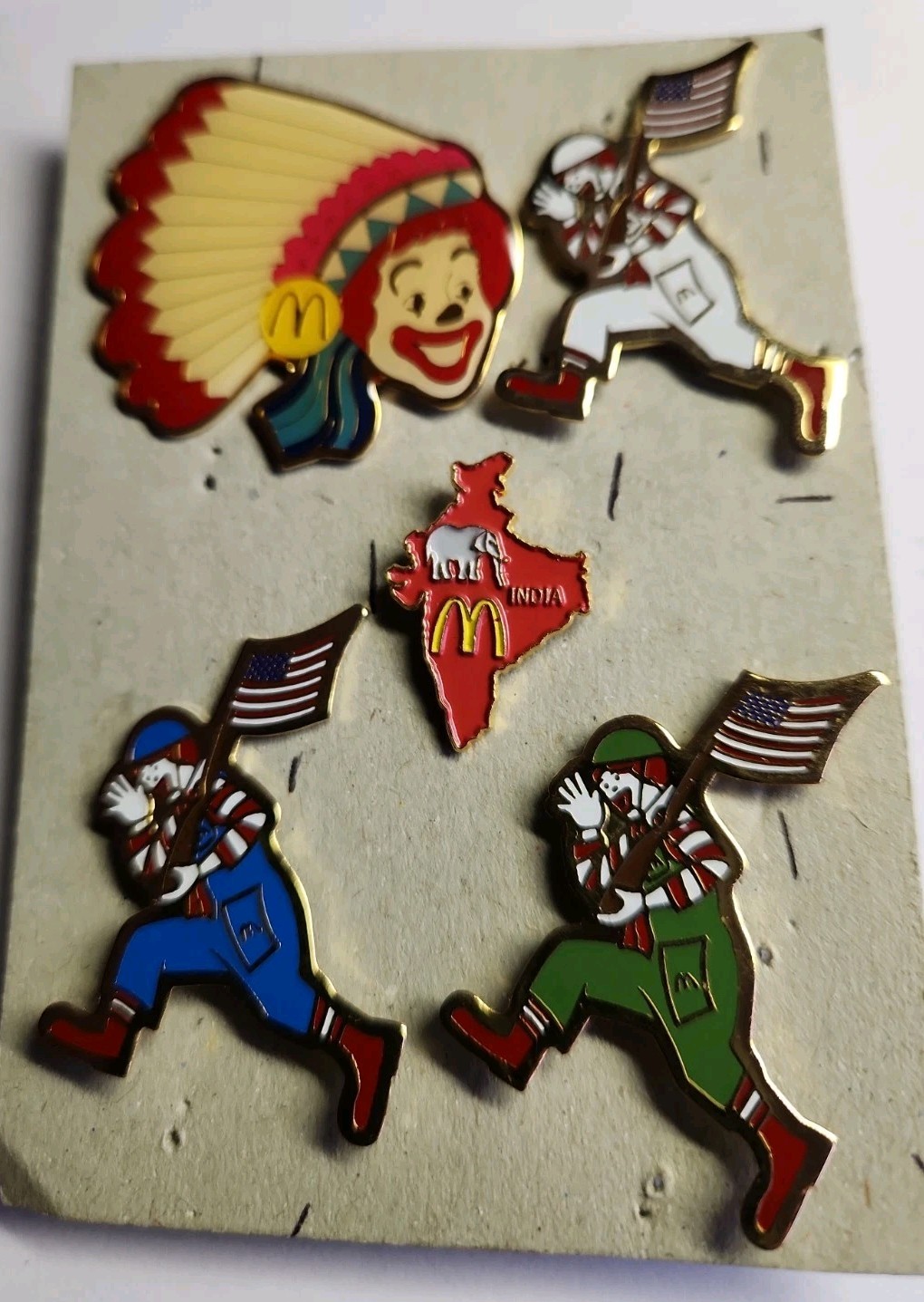 Rare Vintage McDonald\'s Pins Lot Of 5 Brand New
