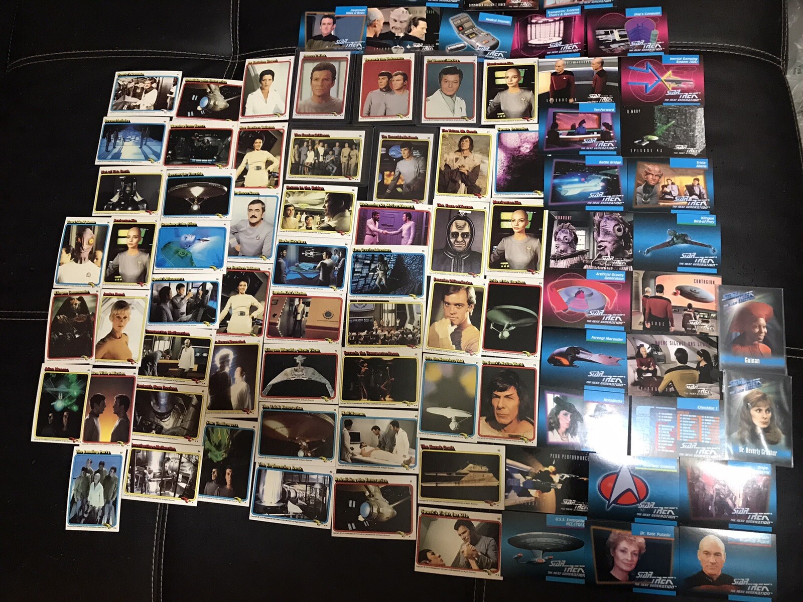 Lot of 82 TOPPS STAR TREK TRADING CARDS 1979 1992 1993 1995 Spock Kirk Goldberg