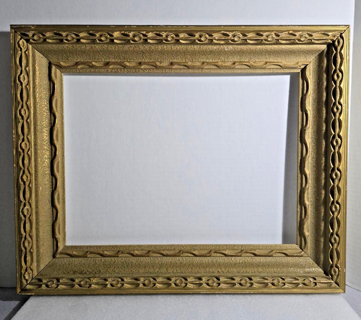 Antique 1920s Gold Gilt Wood Frame Ogee Plein Air Art Deco Fits 16x12\